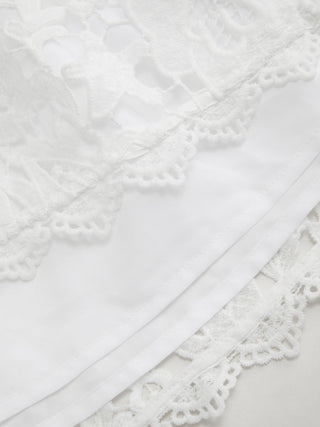 Lace Strapless Bowknot Flared Mini dress