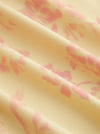 Chiffon Sweetheart Floral Backless Tie Back Mermaid Maxi Dress