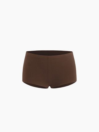Knit Fabric CDR Low Rise Micro Shorts  For Daily Casual