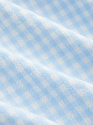 Valentine Woven U-neckline Gingham Bowknot Crop Tank Top & Low Rise Mini Skirt Set For Date