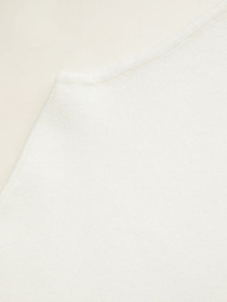 Knit Fabric Knit Boat Neck Asymmetrical Hem Spilt Batwing Sleeve Top  For Daily Casual Work