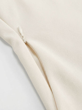 Jersey Boat Neck Ruched Crop Top