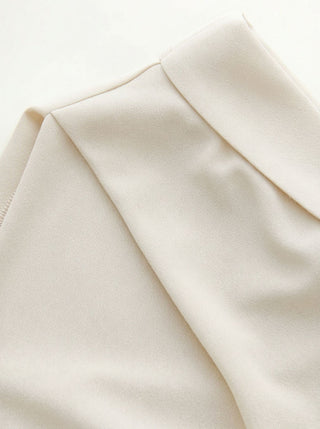 Jersey Boat Neck Ruched Crop Top