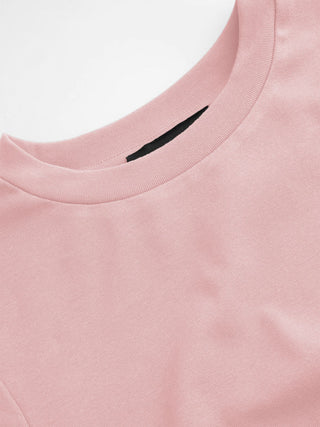 Cotton-blend Ruched Short Sleeve Tee