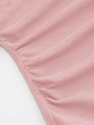 Cotton-blend Ruched Short Sleeve Tee