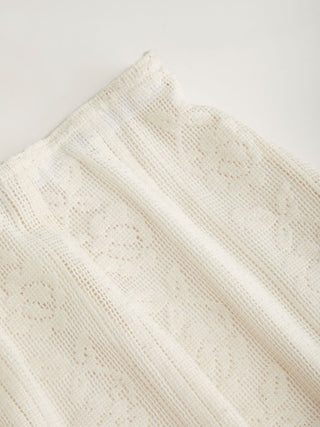 Knit Fabric Cotton-blend Lace Peter Pan Collar Top & Mid Rise Mini Skirt Set For Daily Casual Date