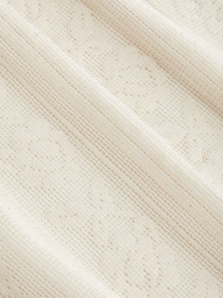 Knit Fabric Cotton-blend Lace Peter Pan Collar Top & Mid Rise Mini Skirt Set For Daily Casual Date