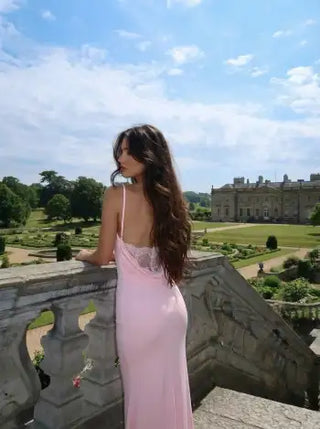 Cowl Neck Ruched Backless Maxi Dress