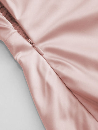 Satin Halter Neck Wrap High Rise Mermaid Maxi Dress