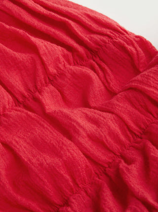 Chiffon Halter Neckline Shirred Ruffled Flared Maxi Dress