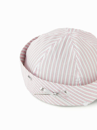 BOWKNOT STRIPED SAILOR HAT