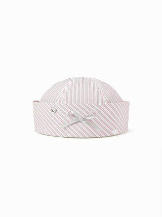 BOWKNOT STRIPED SAILOR HAT