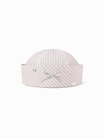 BOWKNOT STRIPED SAILOR HAT