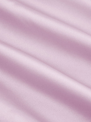 Satin Halter Neck Twist Knotted A-line Maxi Dress