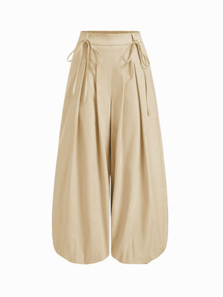Low Rise Drawstring Balloon Trousers