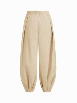 Low Rise Drawstring Balloon Trousers