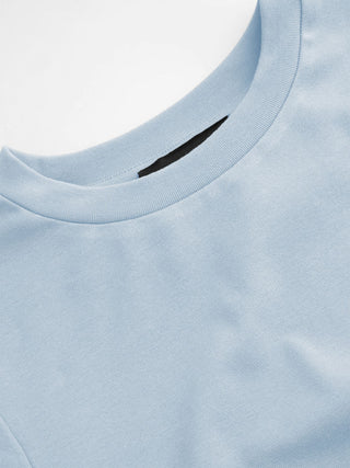 Cotton-blend Ruched Short Sleeve Tee