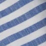 Cotton-Blend Striped Collar Shirred Waist Romper