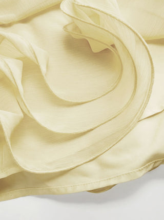 Chiffon Low Rise Ruffle Hem Layered Mini Skort