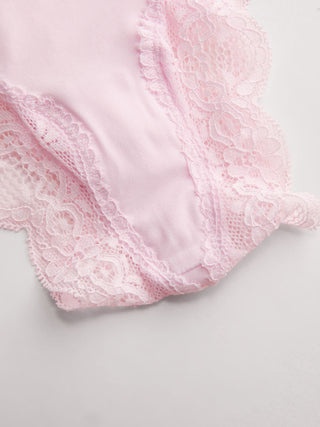 Low Rise Lace Trim Bikini Panty