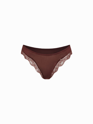 Low Rise Lace Trim Bikini Panty