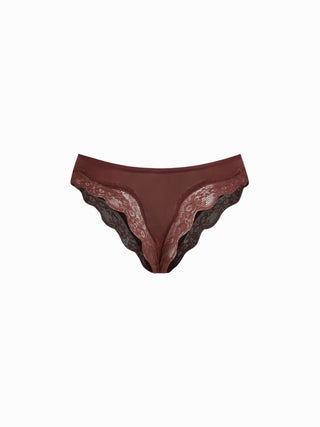 Low Rise Lace Trim Bikini Panty
