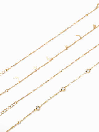 MOON & STAR & RHINESTONE WAIST CHAIN For Date Party/Clubbing Vacation