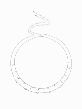 MOON & STAR & RHINESTONE WAIST CHAIN For Date Party/Clubbing Vacation