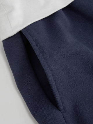Cotton-blend Mid Rise Colorblock Pocket Barrel-leg Trousers