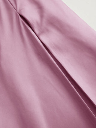 Satin Halter Neck Wrap High Rise Mermaid Maxi Dress
