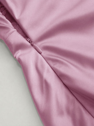 Satin Halter Neck Wrap High Rise Mermaid Maxi Dress