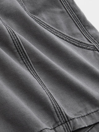 Denim Denim Low Rise Washed Metal Detail Shorts For Daily Casual Music Festival/Live House