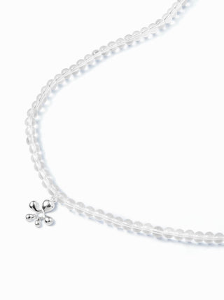 FLOWER PENDANT BEADED NECKLACE