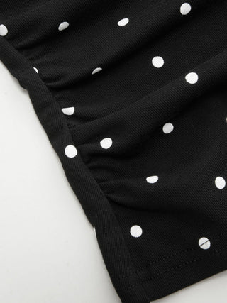 Cotton-blend Ruched Short Sleeve Tee