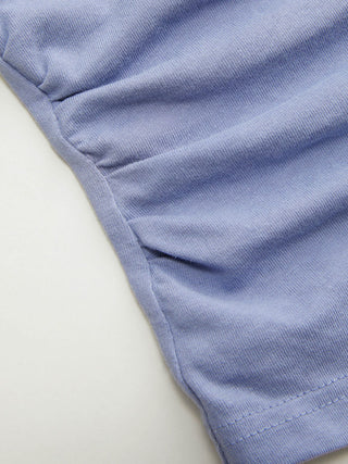 Cotton Sleeveless Ruched Tee