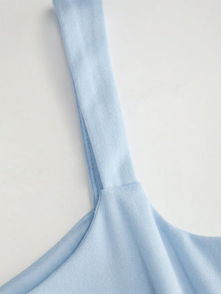 Scoop Neck Ruched A-line Midi Dress