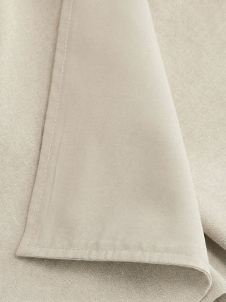 Linen-blend Wrap Front A-line Split Mini Skort