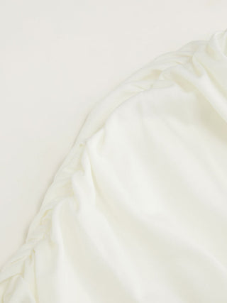 Draped Ruched Round Neckline Sleeveless Top
