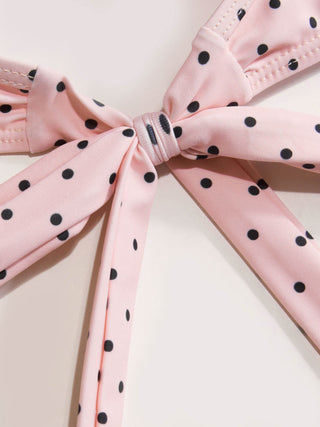 Sweetheart Polka Dot Underwire Cheeky Bikini Set