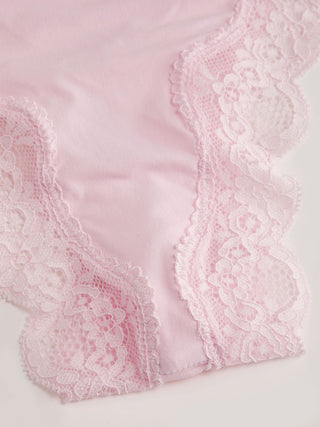 Jersey Jersey U-neckline Lace Trim Lingerie Set For Bedroom