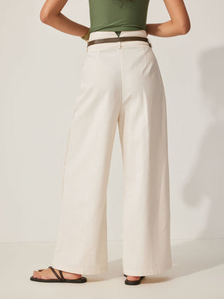 High Rise Linen Trousers