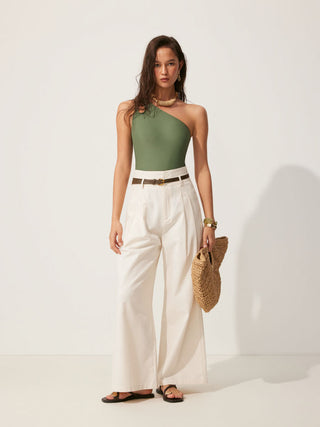 High Rise Linen Trousers