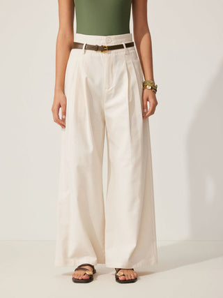 High Rise Linen Trousers
