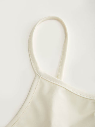 Ruched Cami Top & Chiffon Boat Neck Cape