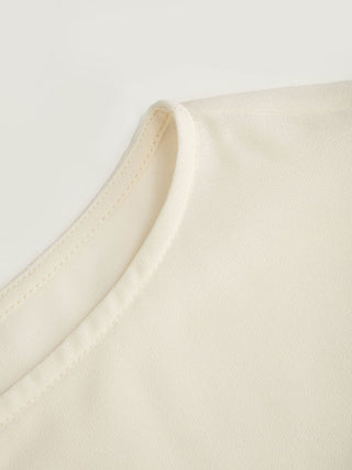 Ruched Cami Top & Chiffon Boat Neck Cape