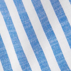 Cotton-blend V-neck Stripes Drawstring Wide Leg Jumpsuit