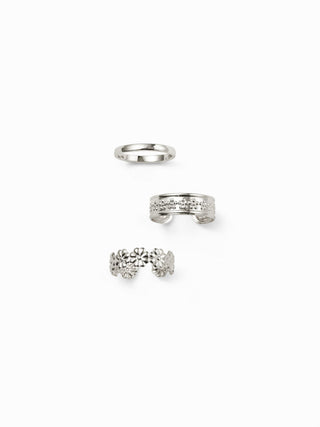 3PCS FLOWER TOE RING SET