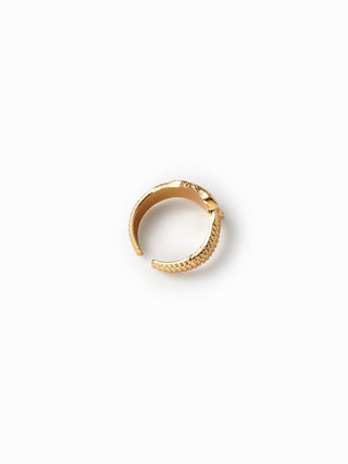 HEART & CLOCK PENDANT OPEN RING
