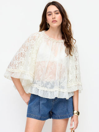Denim Mid Rise Wide Leg Shorts