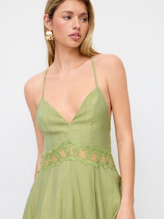 Sweetheart Ruffled Cut Out Criss Cross Flared Mini Dress